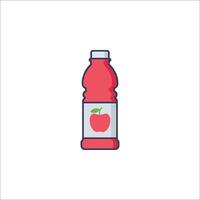 Apple juice icon illustration vector