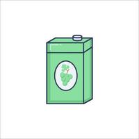 A battery with a green leaf on it vector
