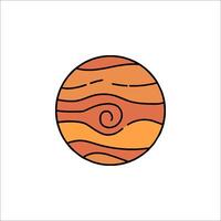 Planet jupiter illustration vector