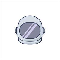 An astronaut helmet icon on a white background vector