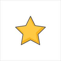 A star icon on a white background vector