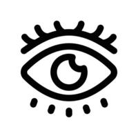eye icon. line icon for your website, mobile, presentation, and logo design. vector