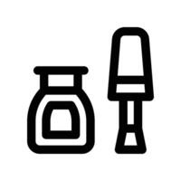 nail polish icon. line icon for your website, mobile, presentation, and logo design. vector