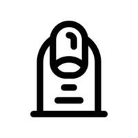 nail icon. line icon for your website, mobile, presentation, and logo design. vector