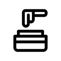 wax icon. line icon for your website, mobile, presentation, and logo design. vector