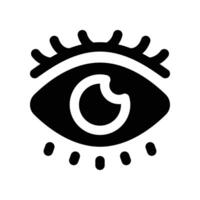 eye icon. glyph icon for your website, mobile, presentation, and logo design. vector