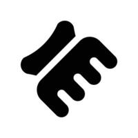 hair clip icon. glyph icon for your website, mobile, presentation, and logo design. vector