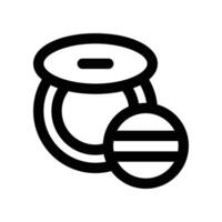 powder icon. line icon for your website, mobile, presentation, and logo design. vector