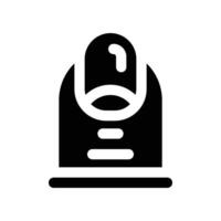 nail icon. glyph icon for your website, mobile, presentation, and logo design. vector