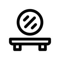 mirror icon. line icon for your website, mobile, presentation, and logo design. vector