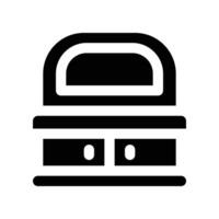 dressing table icon. glyph icon for your website, mobile, presentation, and logo design. vector