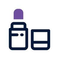 lipstick icon. dual tone icon for your website, mobile, presentation, and logo design. vector