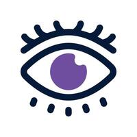 eye icon. dual tone icon for your website, mobile, presentation, and logo design. vector