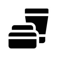 cosmetic icon. glyph icon for your website, mobile, presentation, and logo design. vector