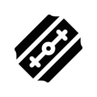 razor blade icon. glyph icon for your website, mobile, presentation, and logo design. vector