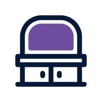 dressing table icon. dual tone icon for your website, mobile, presentation, and logo design. vector