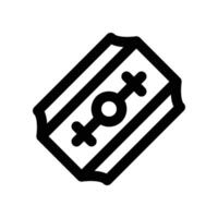 razor blade icon. line icon for your website, mobile, presentation, and logo design. vector