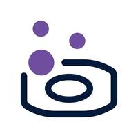 soap icon. dual tone icon for your website, mobile, presentation, and logo design. vector