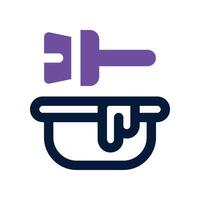 hair dye icon. dual tone icon for your website, mobile, presentation, and logo design. vector