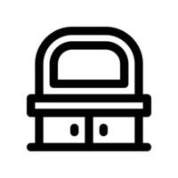 dressing table icon. line icon for your website, mobile, presentation, and logo design. vector