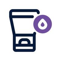 hair conditioner icon. dual tone icon for your website, mobile, presentation, and logo design. vector
