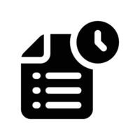 task icon. glyph icon for your website, mobile, presentation, and logo design. vector