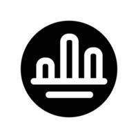 chart icon. glyph icon for your website, mobile, presentation, and logo design. vector