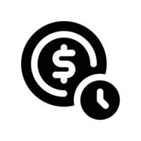 coin icon. glyph icon for your website, mobile, presentation, and logo design. vector