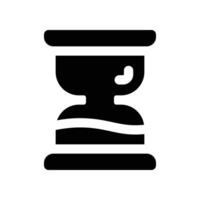 hourglass icon. glyph icon for your website, mobile, presentation, and logo design. vector