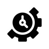 time management icon. glyph icon for your website, mobile, presentation, and logo design. vector