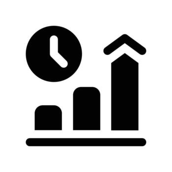 increase icon. glyph icon for your website, mobile, presentation, and logo design. vector