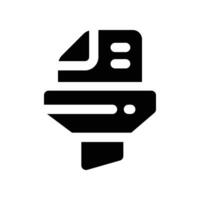 filter icon. glyph icon for your website, mobile, presentation, and logo design. vector