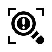 risk analyst icon. glyph icon for your website, mobile, presentation, and logo design. vector