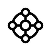 network icon. line icon for your website, mobile, presentation, and logo design. vector
