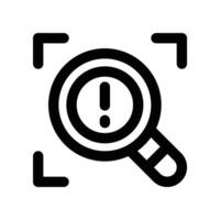 risk analyst icon. line icon for your website, mobile, presentation, and logo design. vector