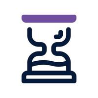 hourglass icon. dual tone icon for your website, mobile, presentation, and logo design. vector