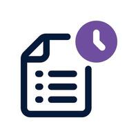 task icon. dual tone icon for your website, mobile, presentation, and logo design. vector