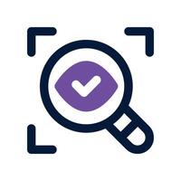 monitoring icon. dual tone icon for your website, mobile, presentation, and logo design. vector