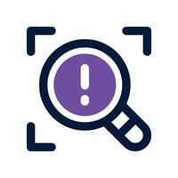 risk analyst icon. dual tone icon for your website, mobile, presentation, and logo design. vector
