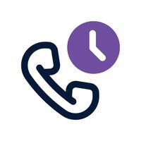 phone call icon. dual tone icon for your website, mobile, presentation, and logo design. vector