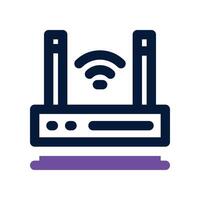router icon. dual tone icon for your website, mobile, presentation, and logo design. vector