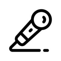 microphone icon. line icon for your website, mobile, presentation, and logo design. vector