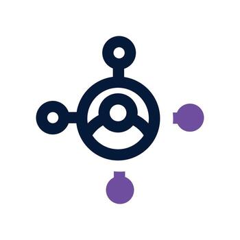 conectar icono. doble tono icono para tu sitio web, móvil, presentación, y logo diseño. vector