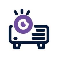 projector icon. dual tone icon for your website, mobile, presentation, and logo design. vector