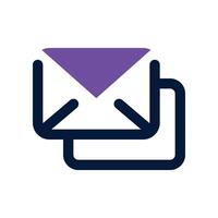 mail icon. dual tone icon for your website, mobile, presentation, and logo design. vector
