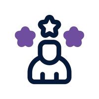 rating icon. dual tone icon for your website, mobile, presentation, and logo design. vector