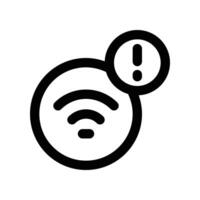 wifi icon. line icon for your website, mobile, presentation, and logo design. vector