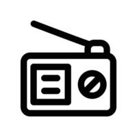 radio icon. line icon for your website, mobile, presentation, and logo design. vector