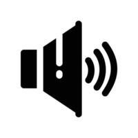 speaker icon. glyph icon for your website, mobile, presentation, and logo design. vector