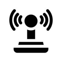 antenna icon. glyph icon for your website, mobile, presentation, and logo design. vector